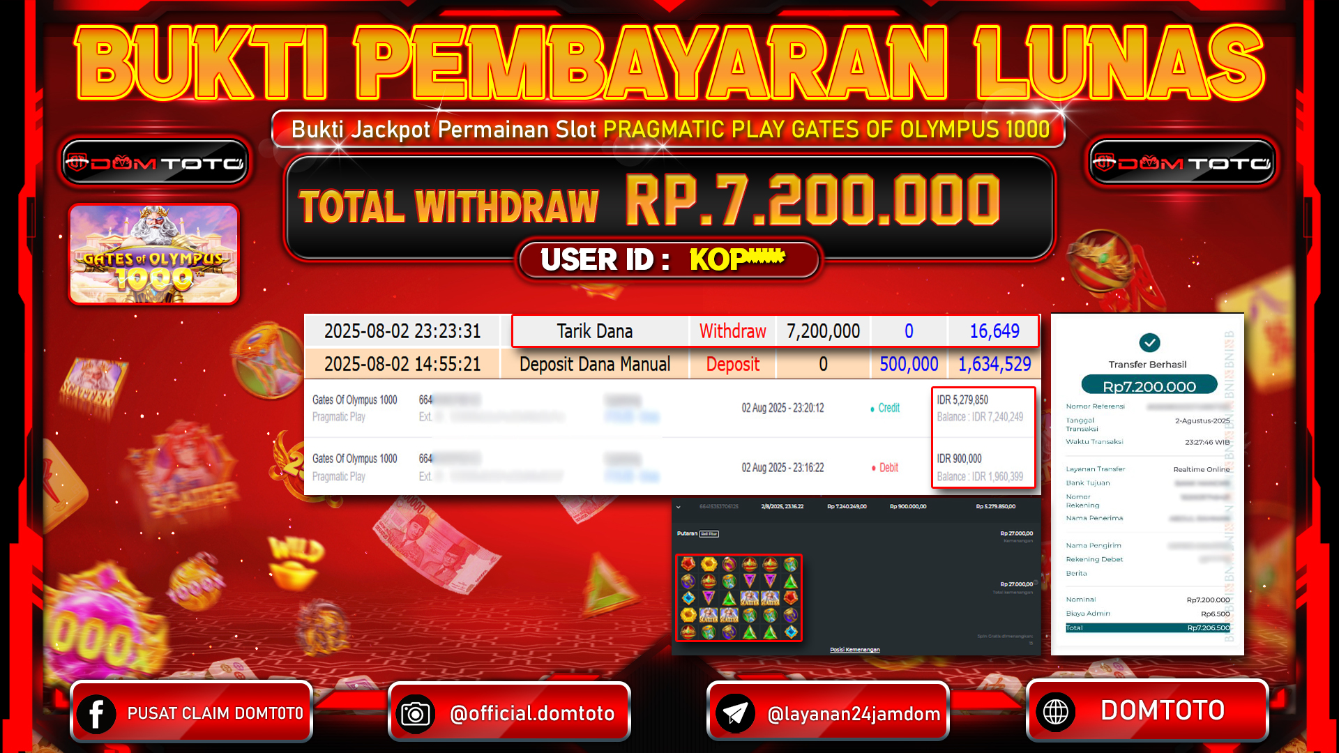 JACKPOT SLOT STARLIGHT PRINCESS 1000 02  AGUSTUS  2025